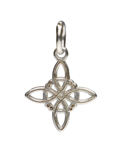 Mini Witch's Knot Plain Pendant in...