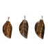 Pendentif feuille d'oeil de tigre