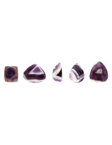 Amethyst Chevron cabochon