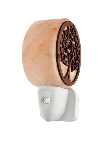 Tree of Life Heart Salt Lamp with Socket
