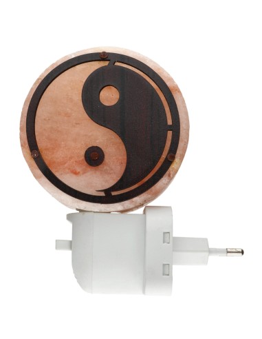 Lampada di Sale Ying Yang con Spina