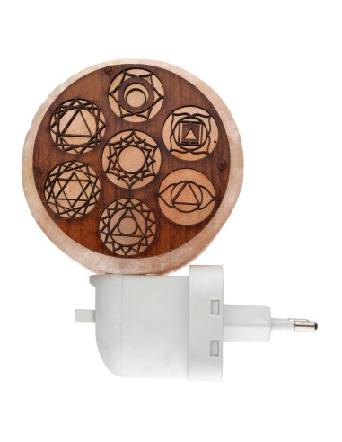 Lampada di sale Chakras con spina