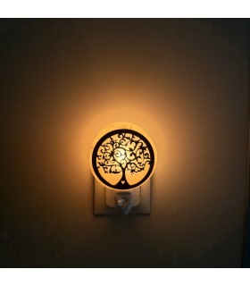 Lâmpada de sal com coração e casquilho Tree of Life