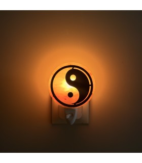 Lâmpada de sal Ying Yang com ficha