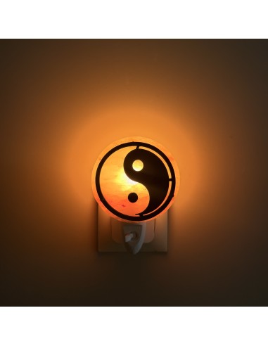 Lâmpada de sal Ying Yang com ficha