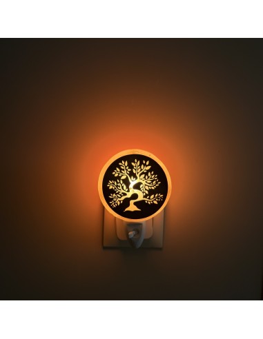 Lámpara de Sal Bonsai con Enchufe
