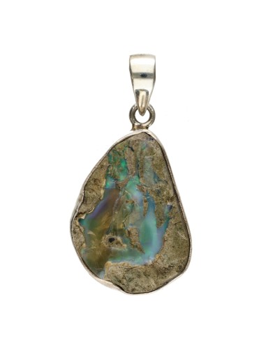 Rough Opal Pendant in 925 Sterling...