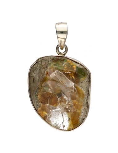 Rough Opal Pendant in 925 Sterling...