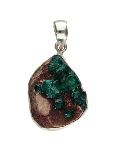Pingente Dioptase em Prata de Lei 925...