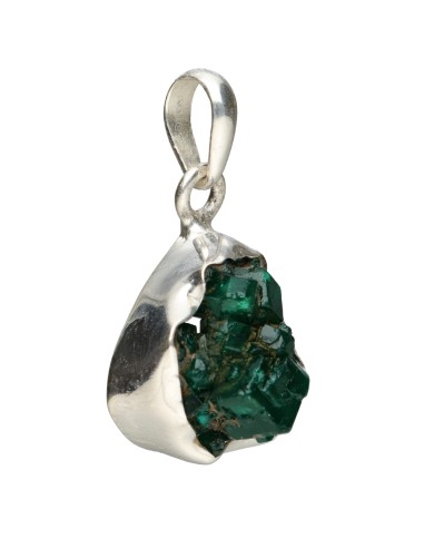 Pendentif dioptase en argent 925 (21T)