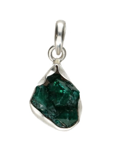 Pendentif dioptase en argent 925 (22T)