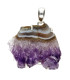 Pendentif Druse en améthyste en argent 925 (33T)