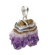Amethyst Druse Pendant in 925 Sterling Silver (33T)