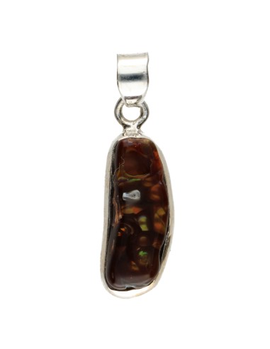Pendentif Agate de feu en argent 925...