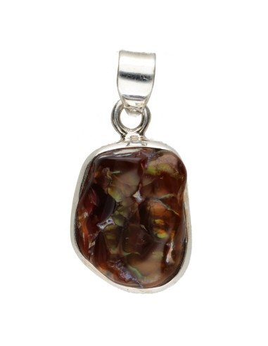 Pendentif Agate de feu en argent 925...