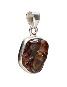Fire Agate Pendant in 925... 2