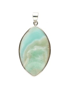 Blue Aragonite Pendant in...