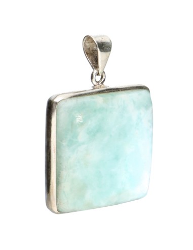Blue Aragonite Pendant in Sterling...