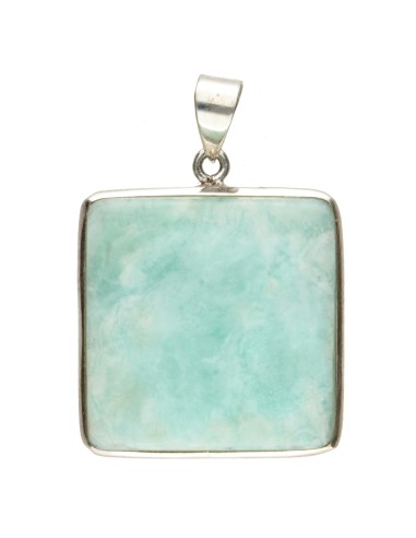 Blue Aragonite Pendant in Sterling...