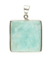 Pendentif Aragonite bleue en argent 925 (40T)