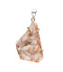 Pendentif en argent 925 en zéolite orange (42T)