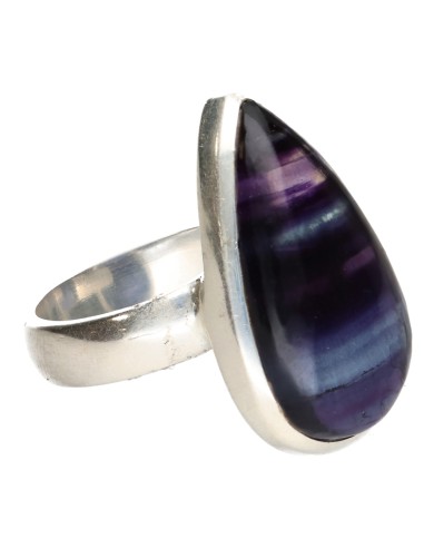 Anello di fluorite in argento...