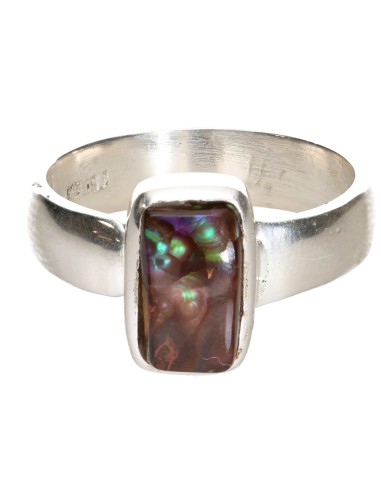 Anello di Agata di Fuoco in Argento...