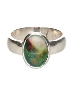Black Opal Ring in 925...