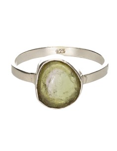 Anel Turmalina Verde em...