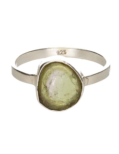 Anillo de Turmalina Verde en Plata de...