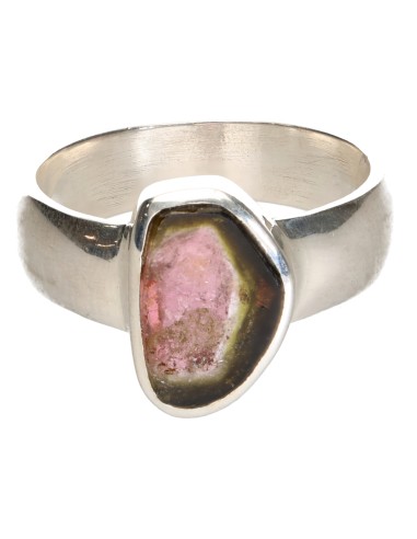 Anillo de Turmalina Sandía en Plata...