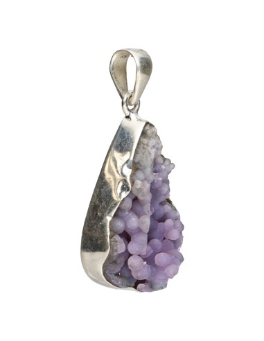 Grape Agate Pendant in 925 Sterling...