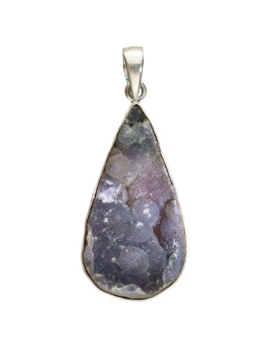 Pendentif Agate de raisin en argent...