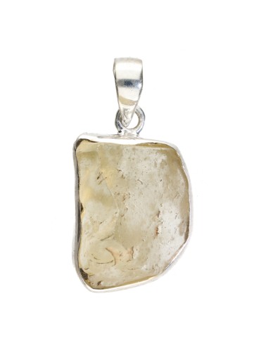 Pendentif en argent 925 en tectite...