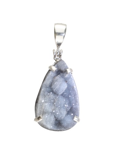 Crystallized Chalcedony Pendant in...