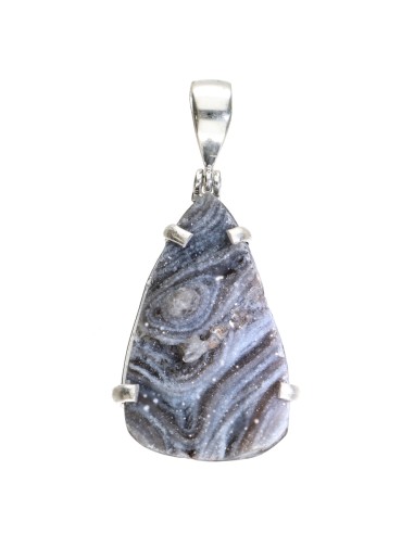 Crystallized Chalcedony Pendant in...
