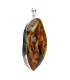 Amber Pendant in Sterling Silver 925 (98T)