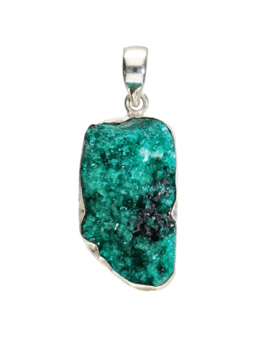 Pendentif dioptase en argent 925 (99T)