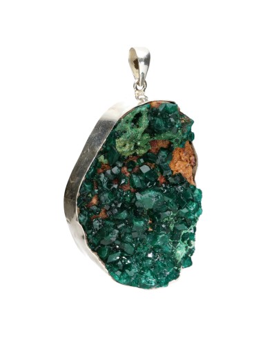 Dioptase Pendant in 925 Sterling...