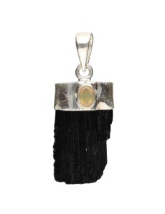 Black Tourmaline with Opal...