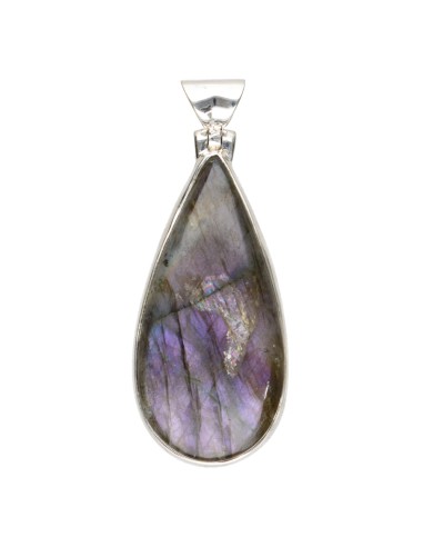 Ciondolo di labradorite viola in...
