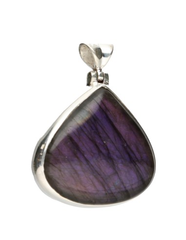 Ciondolo di labradorite viola in...
