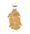 Pendentif en topaze impériale en argent sterling 925 (37U)