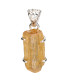 Pendentif en topaze impériale en argent sterling 925 (42U)