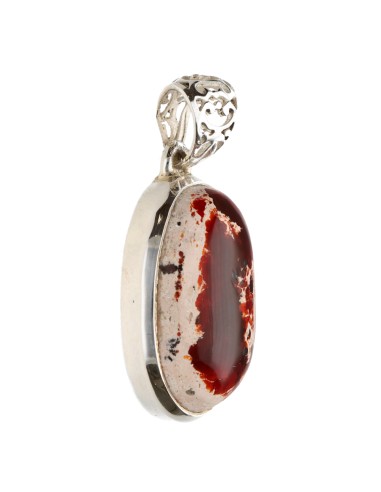 Fire Opal Pendant in 925 Sterling...