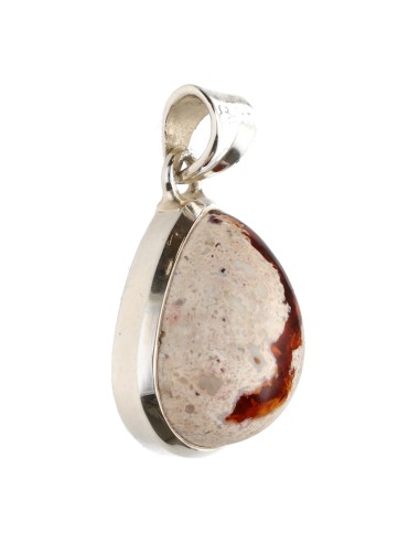 Fire Opal Pendant in 925 Sterling...