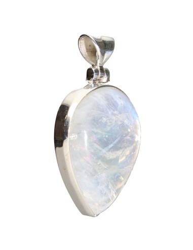 Pendentif en pierre de lune en argent...