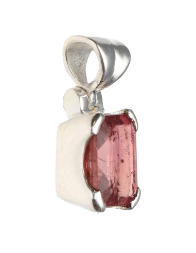 Ciondolo in tormalina rosa in argento...