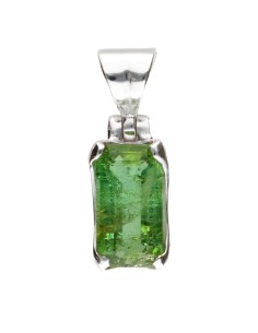 Green Tourmaline Pendant in...