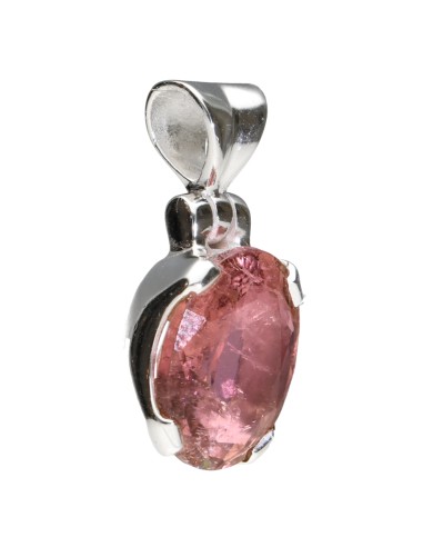 Colgante de Turmalina Rosa en Plata...